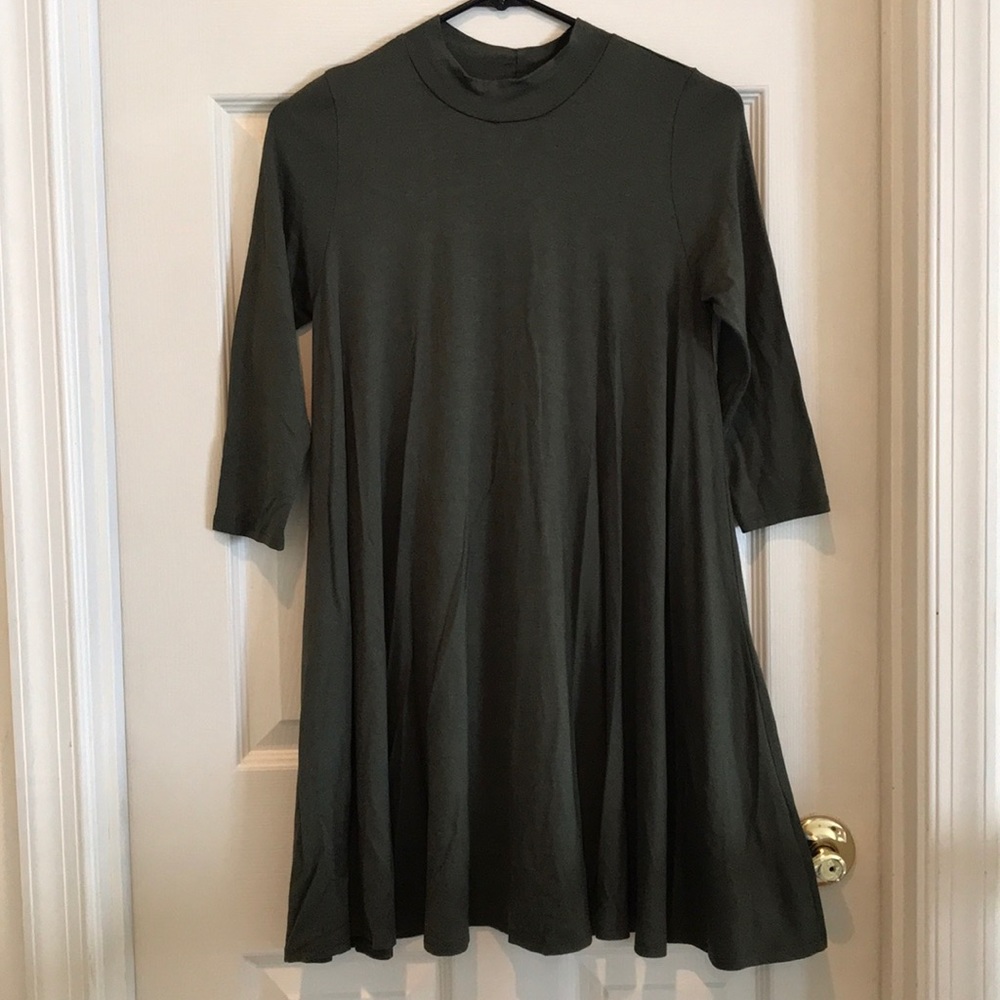 S rolla coaster dark green dress
